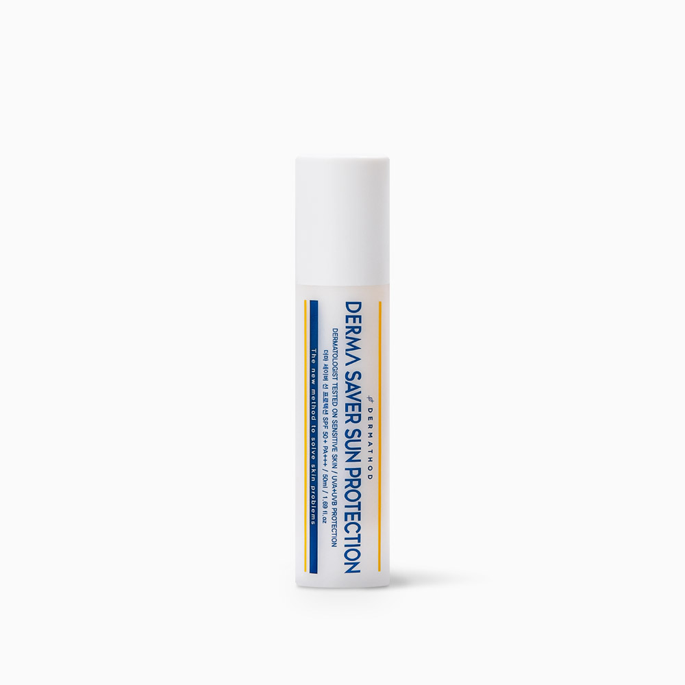 DERMATHOD Derma Saver Sun Protection DERMATHOD Derma Saver Sun Protection – schlanke weiße Sonnenpflegeflasche
