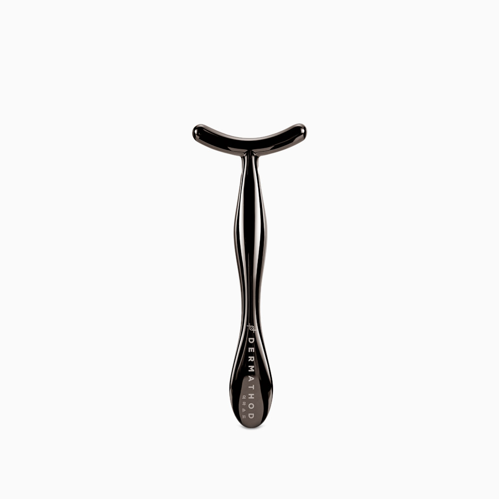T-förmiger Derma Massage Stick von Dermathod in Schwarz – Gesichtsmassagetool